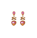 Sacred Heart Charm Earrings