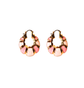 Blush Mosaic Hoop Earrings
