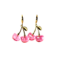 Pink Cherry Drop Earrings