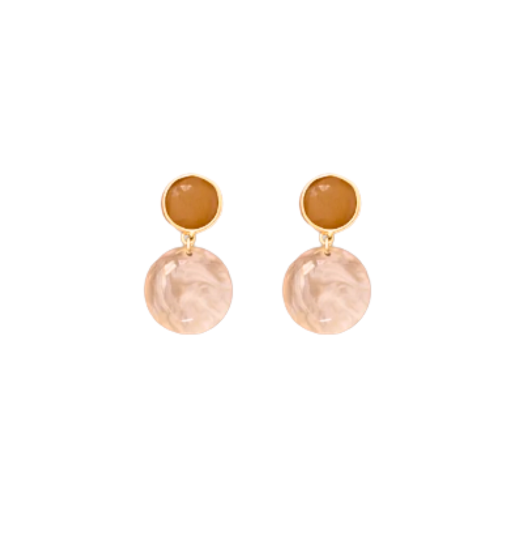 Golden Honey Drop Earrings