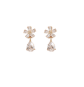 Silver Crystal Drop Earrings