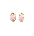 Square Contrast Stud Earrings