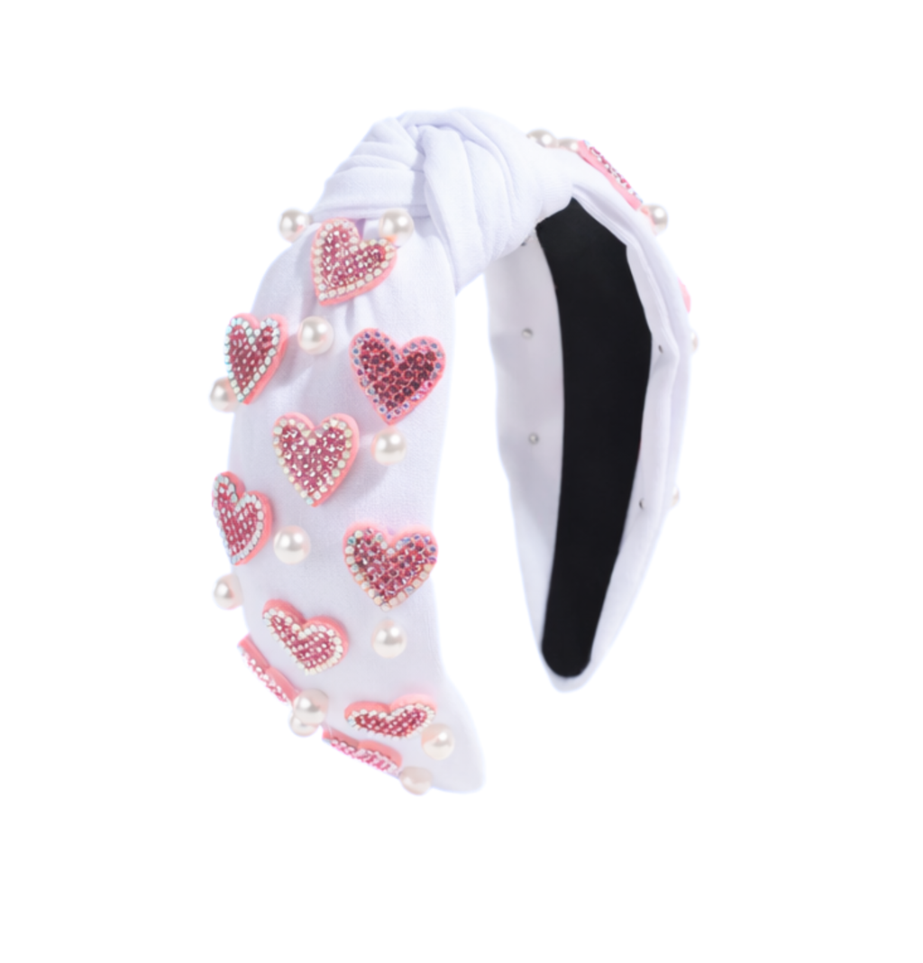 Pearl Full Heart Headband