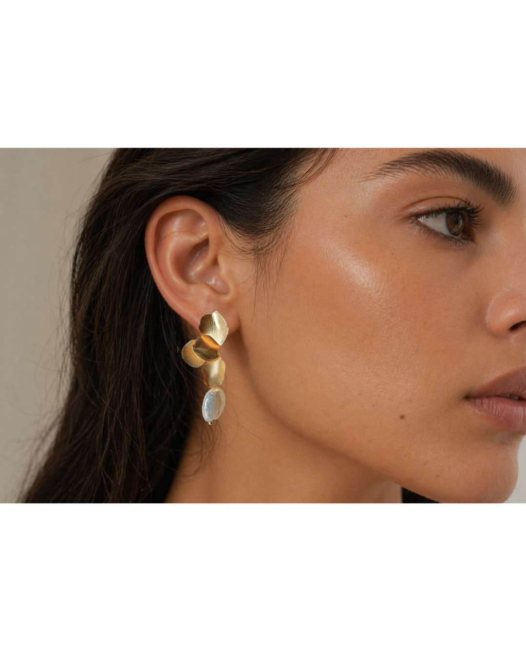 Molten Pearl Drop Earrings