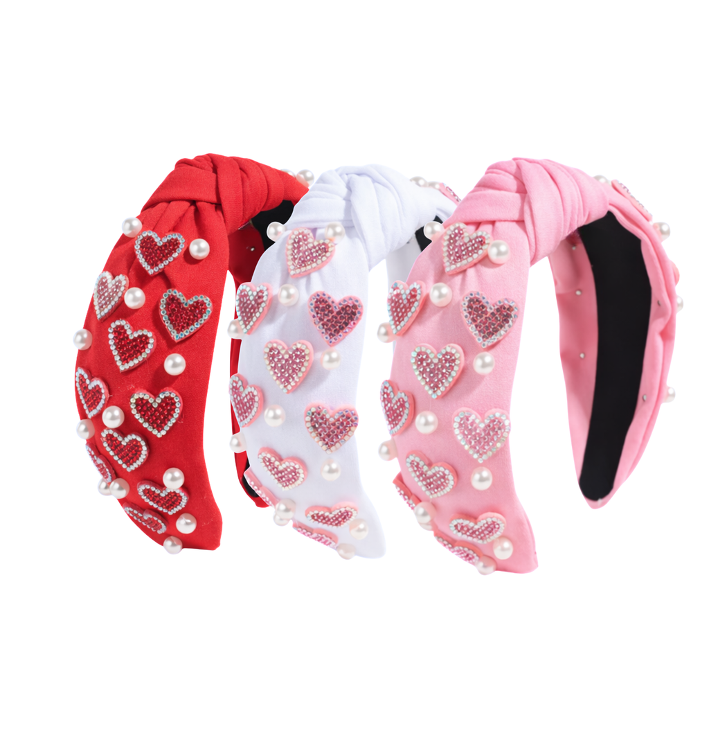 Pearl Full Heart Headband